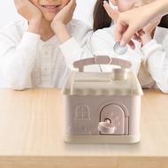 Z8Cute House Money Box with 3D Sticker Kawaii Piggy Bank for Kids Adults Savings Box for Coins Bankn