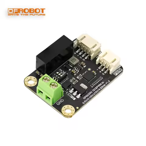DFRobot Gravity GP8630N I2C/PWM to ±10V / 4-20mA DAC Module 16-bit Support Bidirectional Control Sym
