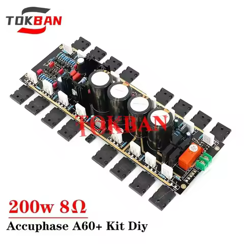 Tokban 1Pair 200w*2 Accuphase A60 Power Amplifier Board Kit Diy High Power Low Noise Transistor HIFI