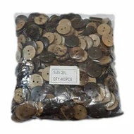 Coconut shell buttons 28L 18mm / 1,8cm, 400pcs