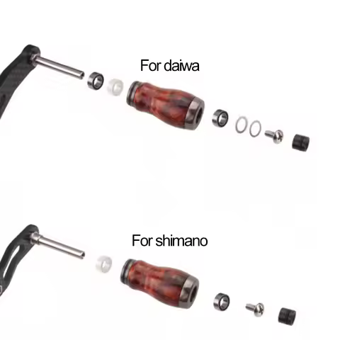Brand New Fishing Reel Wood Knobs Red Wood Materials FOR DAIWA DIY Rocker Super Light 9.5g/pc Includ