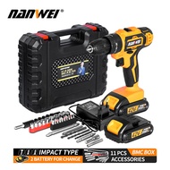 Impact Cordless Screwdriver Cordless Drill Impact Electric Drill Power Tools Hammer Drill Electric D