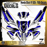 honda click v1 125i /150i full decals sticker vario