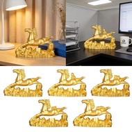 [xdnblun] Horse Art Figurine Money Horse Statue Wealth Horse Figurine Horse Statue for Desk