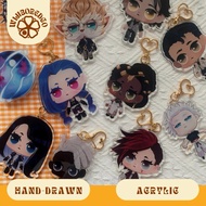 Arcane Acrylic Keychain, Arcane Merch, Bag Charm, League of Legends Inspired Merch