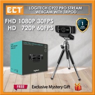 🔥Logitech C922 Pro Stream Webcam with Tripod