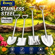 Remax Stainless Steel Round Point Shovel Gardeneng Tool Heavy Duty Garden Shovel Stainless Steel Sho