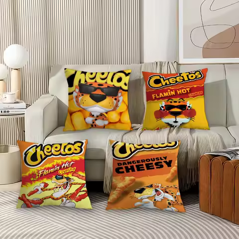 Fashion food print C-Cheetos Pillow Case Office Cushions Suitable For Sofa Car Bedroom Decorative Cu