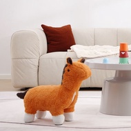 In Stock Alpaca Stool Home Plush Toy Internet Celebrity Alpaca Stool Ornament Children's Stool Remov