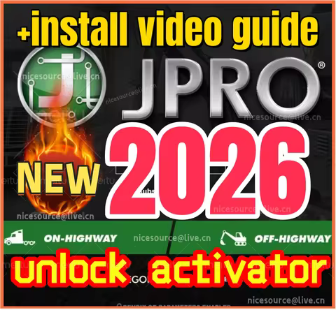 2026 JPRO Commercial Fleet Diagnostics 2026 v1 /2025 v3.1 / 2025v2 /2019 v2 +unlocked keygen+ free h
