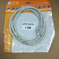 Nyk Cable LAN Cat6 1.5Meter/Cable UTP 1.5Meter Cat6
