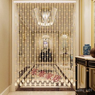 XYHibiscus Pearl Door Curtain Crystal Bead Curtain Living Room Partition Curtain Hallway Toilet Punch-Free Door Curtain