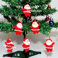 GANTUNGAN Santa snowman hanger 6PC Christmas tree decoration Santa doll/ kurcaci/ santa hanger