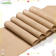 MOLIHA Table Runner Party Decoration Burlap Hessian Country Burlap Chair Sashes
