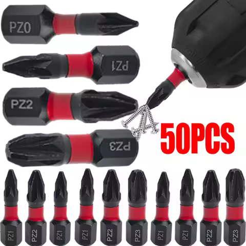 Magnetic Power Screwdriver Bit Hex Shank S2 Steel Electric Screwdriver Bits Impact Drill Bits Set Dr