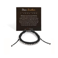 Morse Code Bracelet for Men with Card Morse Code Bracelets for Son Brother Dad Husband Grandson Boyf