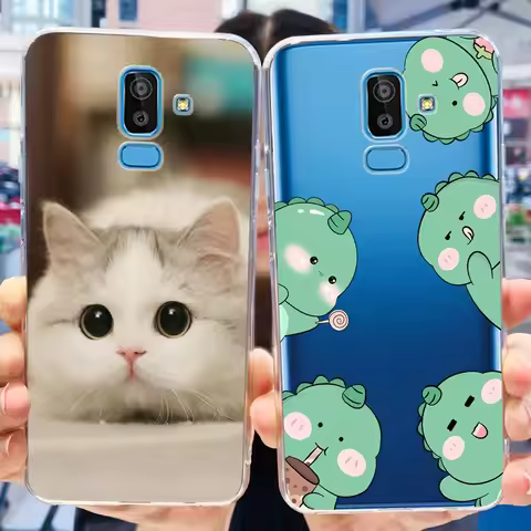 Cute Case For Samsung Galaxy J8 2018 Soft Silicone TPU Phone Back Cover For Samsung J8 SM-J810F J810