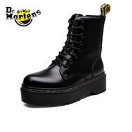 Women Boots Dr.Martens Martin Boots New England Real Leather Ankle Boots Couple Models EZWA