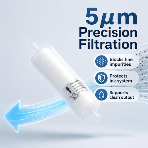 DTF Ink Filter 5u 80mm Length For XP600 L18050 L8050 L18100 ET8550 7800 4800 L1800 Direct Film Trans