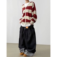 halo Selection Korea FARMERS MARKET Folded Denim Trousers oversize Men Women Unisex 1 Color