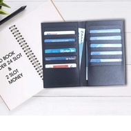 Untung BOSS 24 SLOT Book Holder Safiano 24 slot CARD HOLDER BOOK 24 SLOT CARD wallet 24 slots