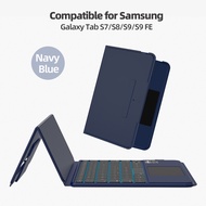 GOOJODOQ Samsung Magic Keyboard Case Wireless for Samsung S7/S8/S9/S9FE 11 inch and LED Screen Mul