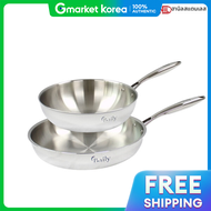 ฮนอล เบลล ชดกระทะสเตนเลส 5 ชน แบบ IH 2 แบบ (30+26 ซม.)