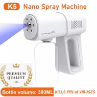 K5 Sanitiser Spray Gun | New Gen Blue Ray Nano Atomizer Spray Gun Wireless Disinfectant Sanitizer Gun Machine