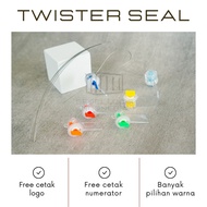 Twister Seal Free Plastic Rotary Seal Wire Wire Set PLN PDAM Security Seal Electric Meter Seal
