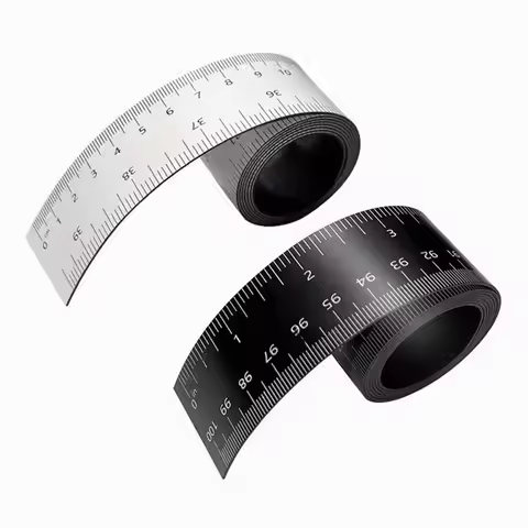 39.37 Inch Magnetic Ruler Flexible Ruler with Inches and Centimeters Magnet Measuring Tape for Lathe