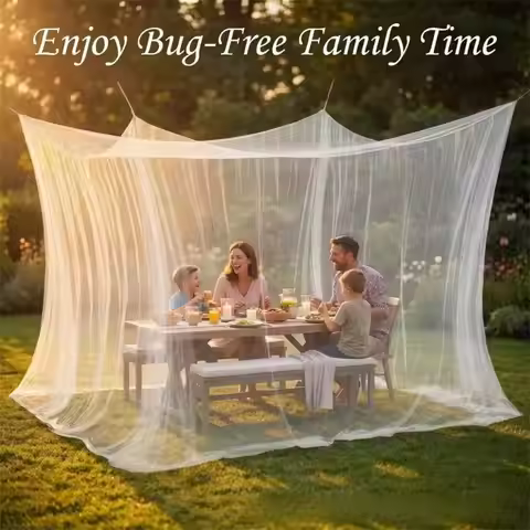 Big 3x3 Meters Square Insect Screen Shelter For Bedroom Garden And Traveling 37JD
