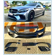 C-CLASS W205 C200 C250 C300 C43 C63 BODYKIT SET C65 FRONT BUMPER BODY KIT DEPAN MATERIAL PP MERCEDES