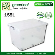 Greenleaf Kotak Simpanan Siri Lutsinar,Transparent Series Storage Box 155L With 6 Wheels  (78.5cm x 