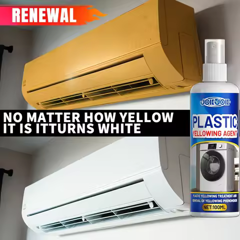 Plastic Refresh Spray, Instant Whitening & Stain Removal, Car Interior Cleaner, Air Conditioning Dei