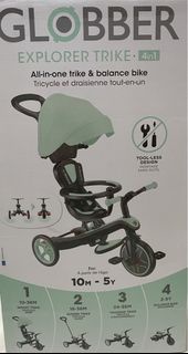Globber Explorer Trike 4合1 三輪車 - Mint (10M - 5Y)