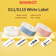 NiimBot D11 / D61 / D110 / D101 Thermal Label Printer Plain Colour Transparent Label Sticker Tape Ro