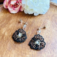 奧地利水晶梭織耳環