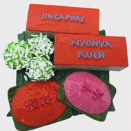 SINGAPORE SOUVENIRS SINGAPORE POLYRESIN FOOD MAGNET - NYONYA KUEH