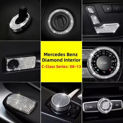 For Mercedes Benz 08-13 years C-Class C180 C200 C260 W204 Air Conditioner Vent Ring Central Control 