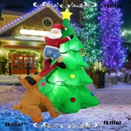 FKILA Christmas Inflatable Dolls,  1.8M/6FT Inflatable Tree Lights,  DIY Gifts LED Light Inflatable 