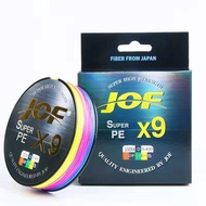 【จัดส่ง 2 วัน】1000M JOF สายเบ็ดตกปลา PE4 PE8 PE9 สายถัก 4 เส้น ยาว 1000 เมตร แรงม้าสูง X4 X8 X9 100เ