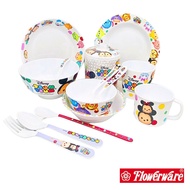 Disney Tsum Melamine Plate And Bowl Water Glass Spoon And Fork Cartoon Pattern Superware Zoom [Sold 