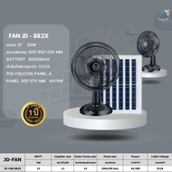 พัดลมโซล่าเซลล์ พัดลม Solar fan พัดลมตั้งพื้น รับประกันสินค้า 1 ปีเต็ม มี 2 แบบ ใช้งานได้ 2 ระบบ พลั