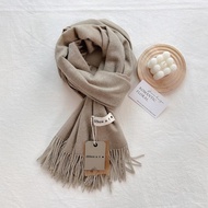 Khăn choàng cổ trơn Different tone màu Neutral chất Cashmere dạ len mềm mịn ấm áp thu đông 2024 styl
