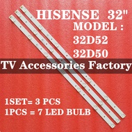 NEW 3PCS 32D50  32D52 HISENSE 32 TV LED BACKLIGHT / LAMP TV