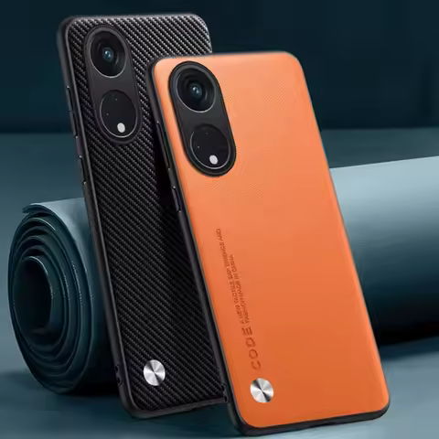 Luxury PU Leather Case For OPPO Reno 8T 5G Reno8 T Back Cover Matte Silicone Protection Phone Case F