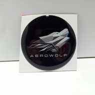Stiker timbul resin lentur logo Genflix Aerowolf