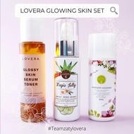 Lovera Glowing Skin Set Korean Skincare with Magic Jelly, Complete Cleanser, Glossy Skin Serum Toner