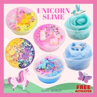 Slimy WORLD UNICORN SLIME Fluffy Shining KIDS Squishy Toys/SLIME DIY Toys For KIDS