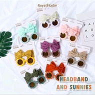 Royale Bebe Headband and sunnies set Bandana and Glasses